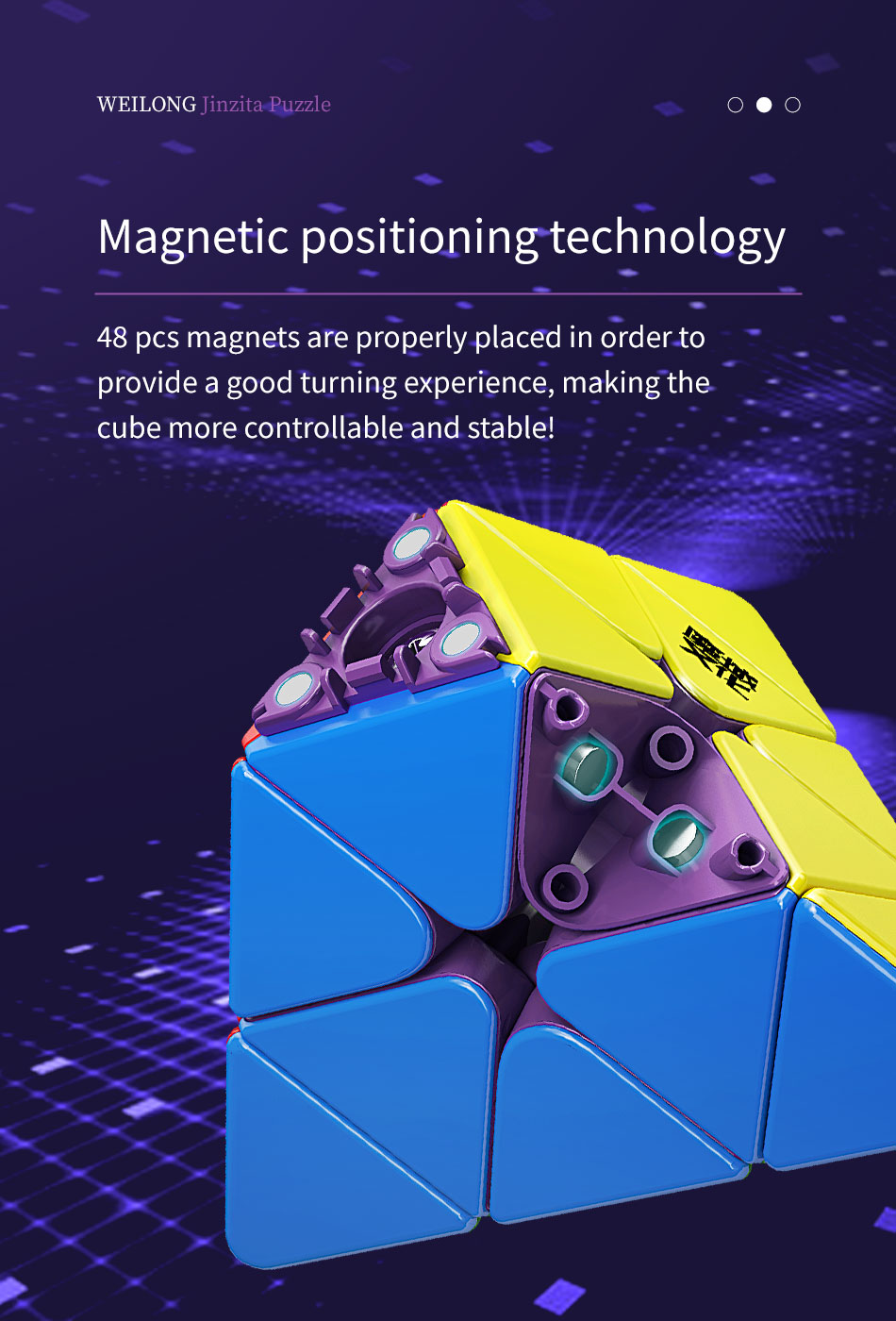 MoYu-Weilong-Magnetic-Pyraminx-3x3-6