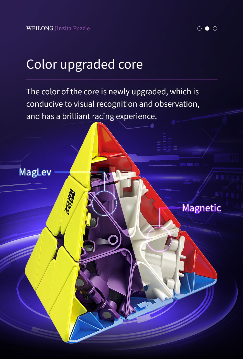 MoYu-Weilong-Magnetic-Pyraminx-3x3-9