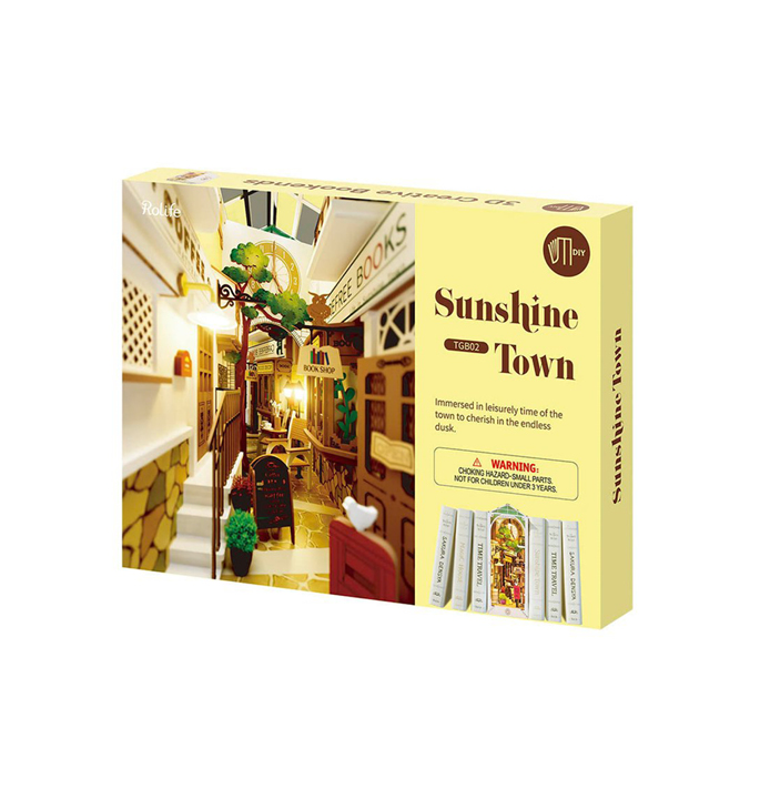 Productvisuals_Modelbouw-Robotime-Bookshelft-Insert-Sunshine-Town-TGB02-5-1