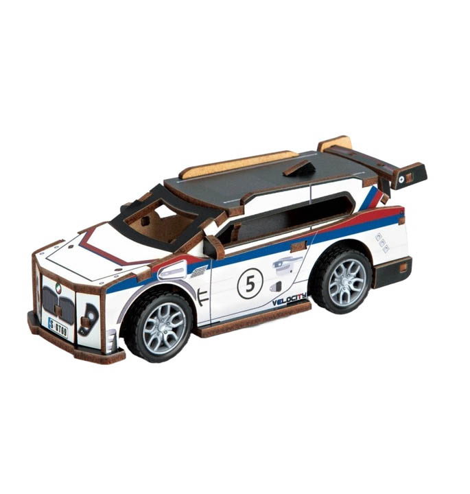 Productvisuals_Modelbouw 3D Wooden Puzzle Sportauto