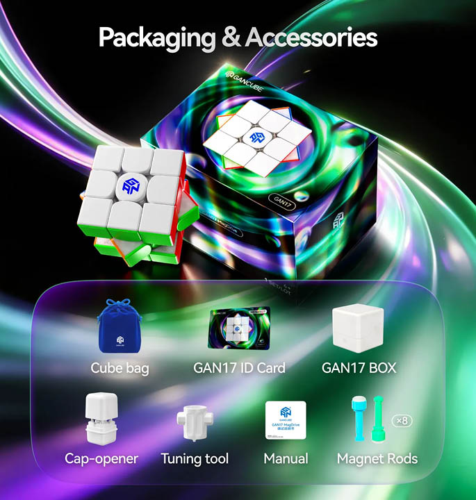 Productvisuals_Speedcubes GAN 17 MagDrive UV 17